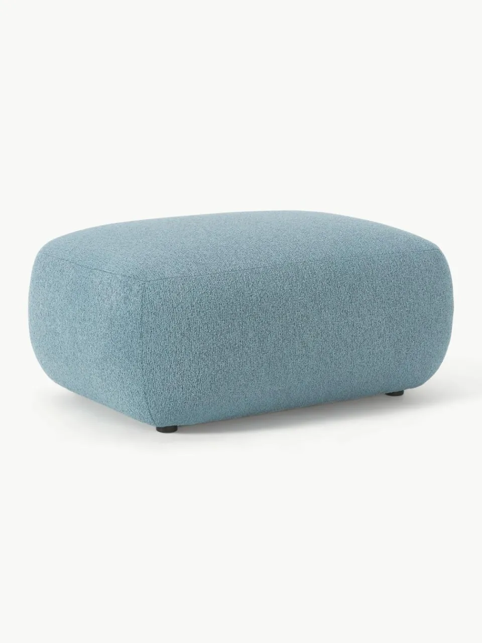 Bouclé poef Sofia^Westwing Collection Outlet