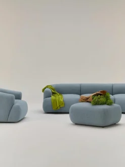 Bouclé poef Sofia^Westwing Collection Outlet