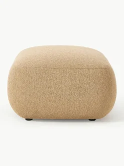 Bouclé poef Sofia^Westwing Collection New