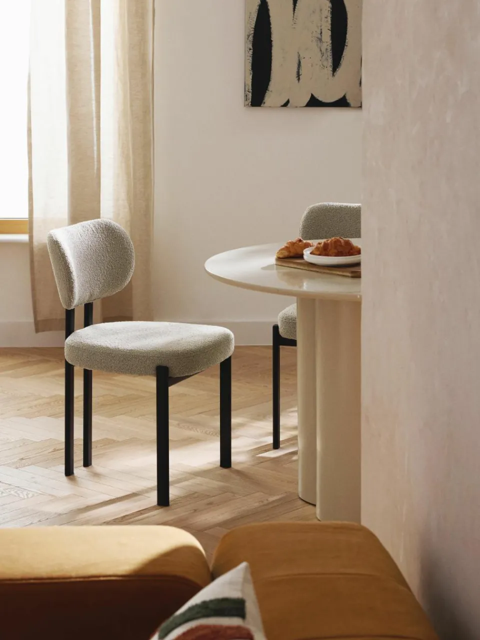 Bouclé stoel Adrien^Westwing Collection Outlet