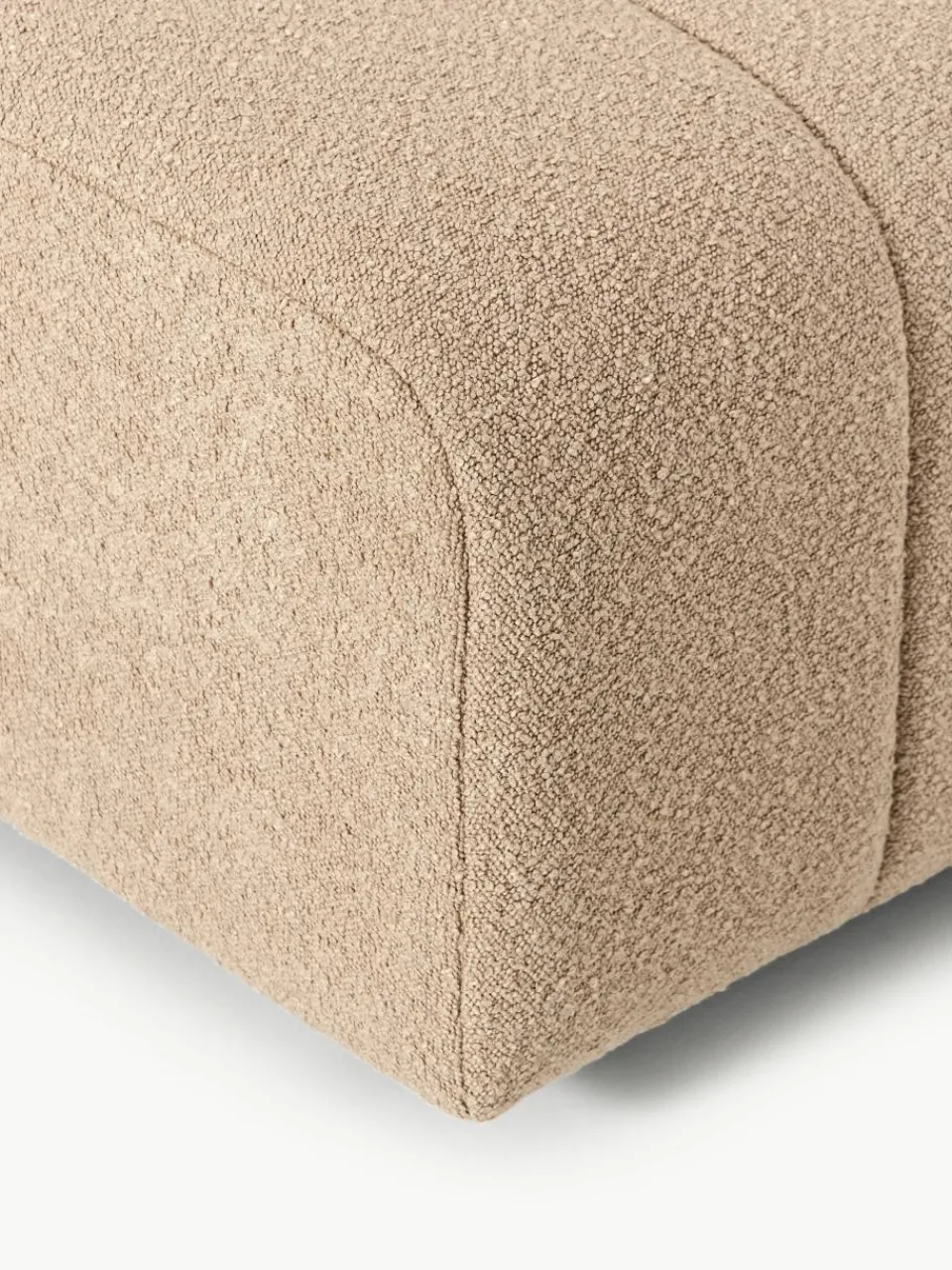 Bouclé voetenbank Lena^Westwing Collection Clearance