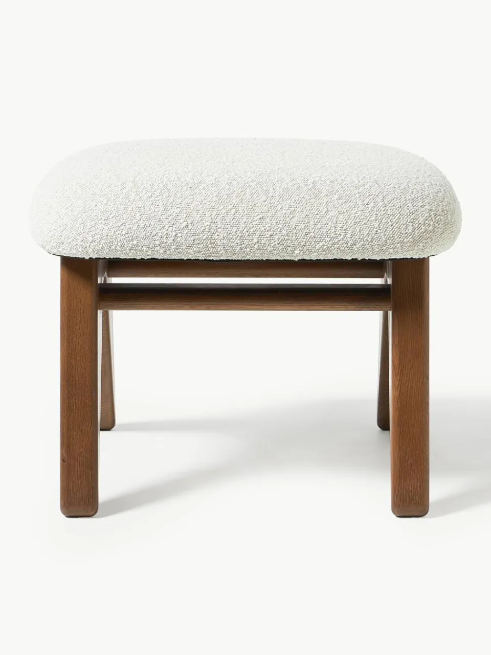 Bouclé zitkruk Shenay^Westwing Collection New