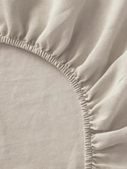 Boxspring hoeslaken Airy, gewaschenes linnen^Westwing Collection Hot