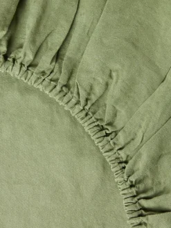 Boxspring hoeslaken Airy, gewassen linnen^Westwing Collection Hot