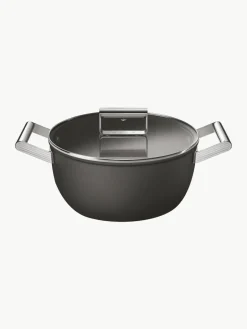Braadpan 50's Style met deksel en antiaanbaklaag^Smeg Best