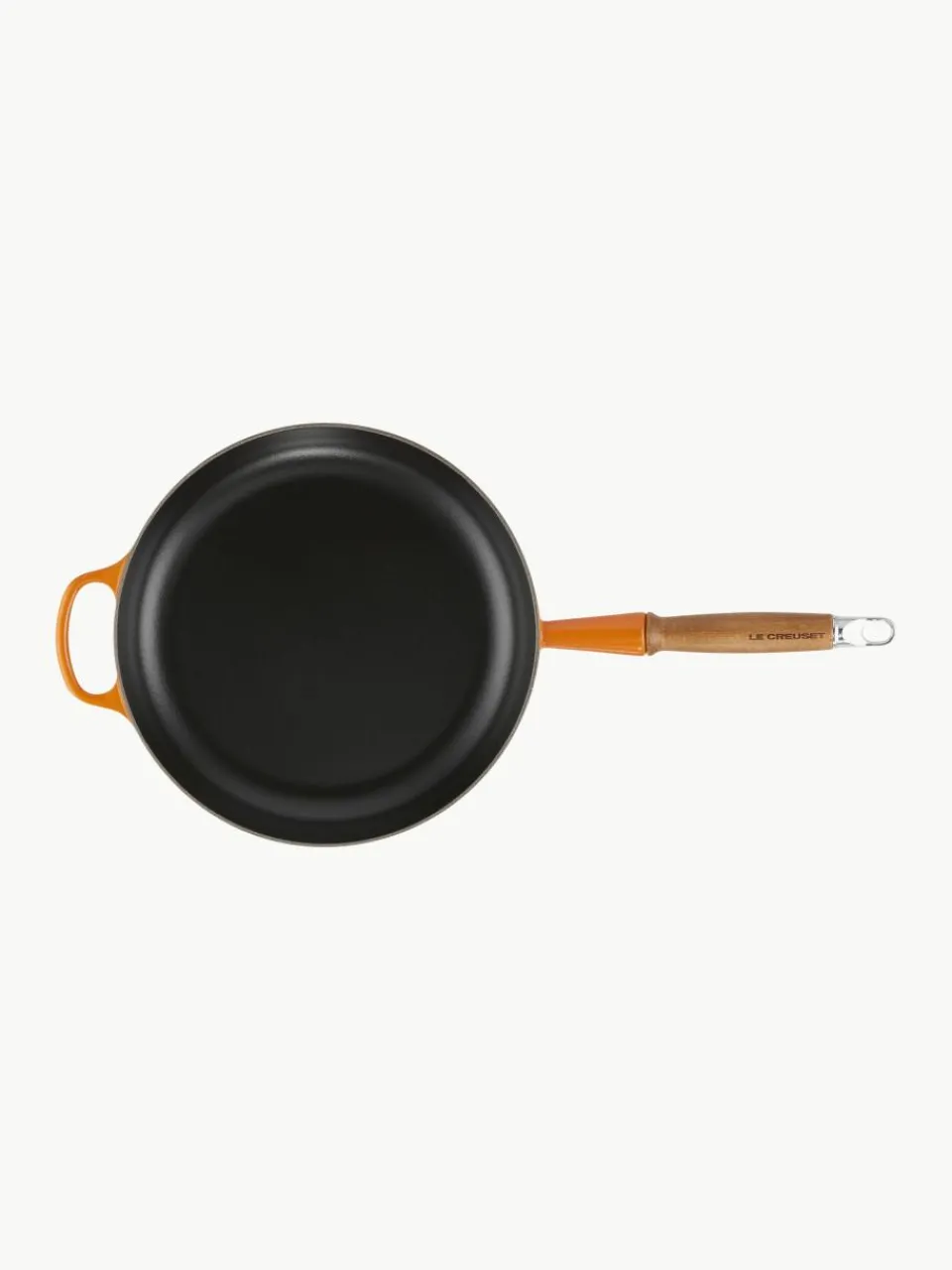 Braadpan Signature Collection uit gietijzer met houten handvat^LE CREUSET Hot