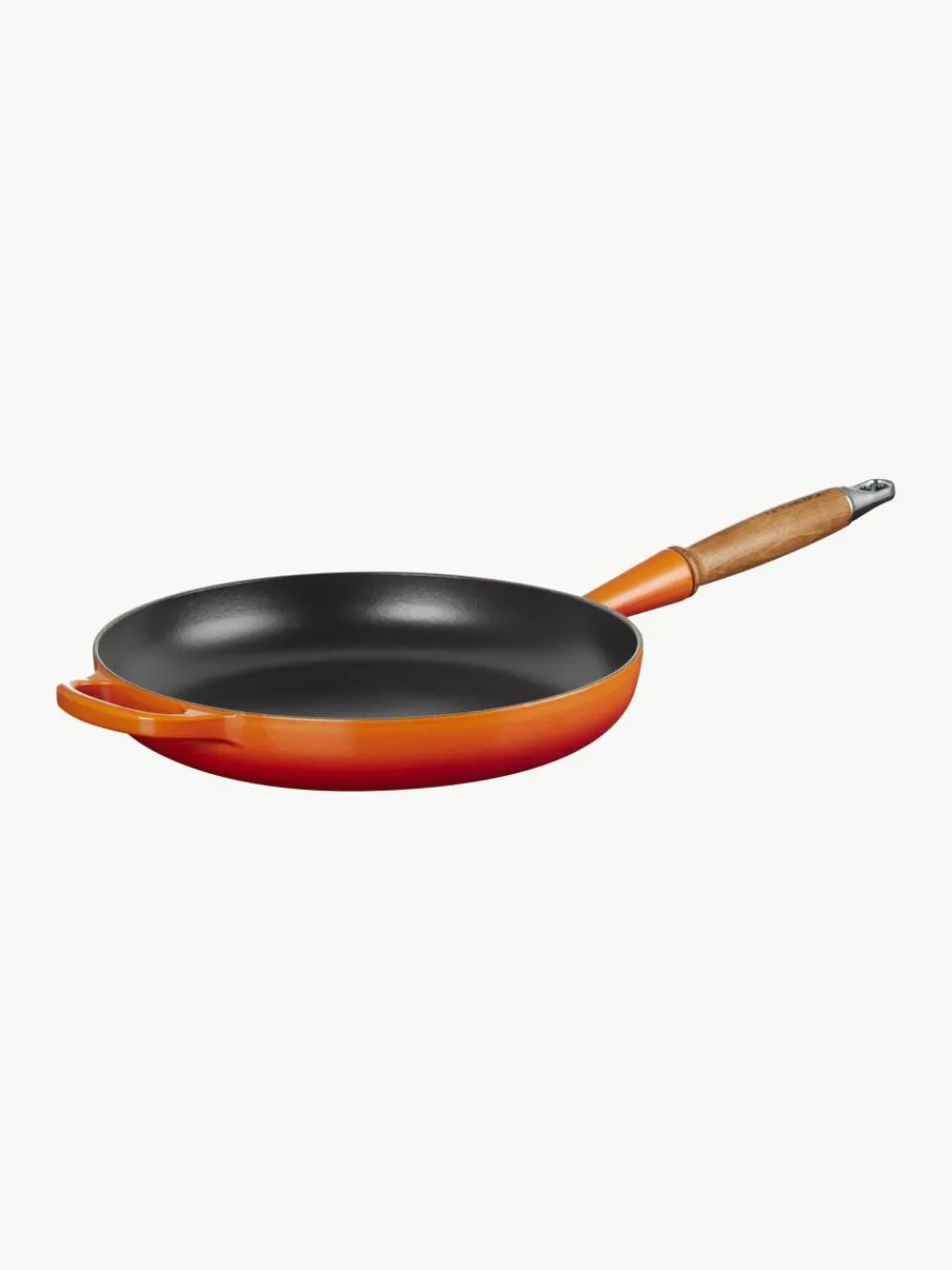 Braadpan Signature Collection uit gietijzer met houten handvat^LE CREUSET Hot