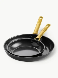 Braadpannen Padova met antiaanbaklaag, set van 2^GreenPan Outlet