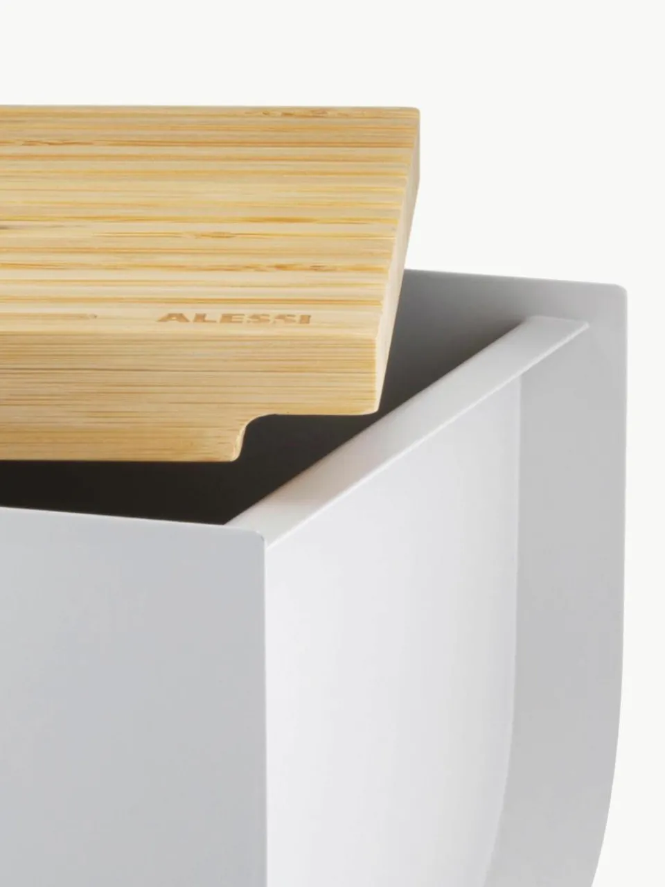 Broodtrommel Mattina met bamboehouten deksel^ALESSI Discount