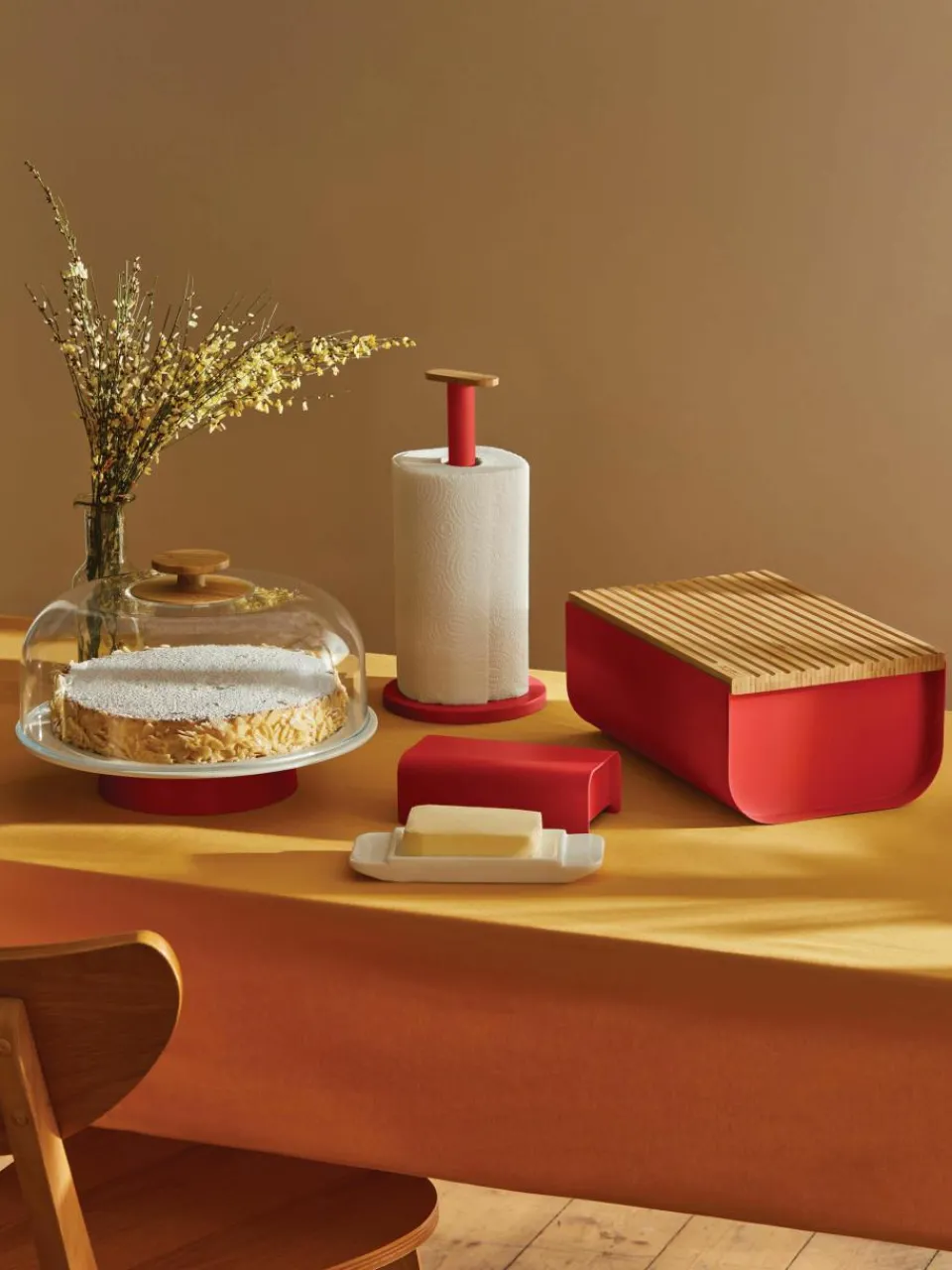 Broodtrommel Mattina met bamboehouten deksel^ALESSI Fashion