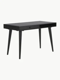 Bureau Tova van massief hout met lades^Westwing Collection Best