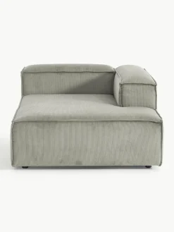 Chaise longue hoekmodule Lennon van corduroy^Westwing Collection Best