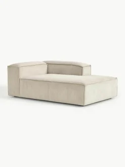 Chaise longue hoekmodule Lennon van corduroy^Westwing Collection Clearance