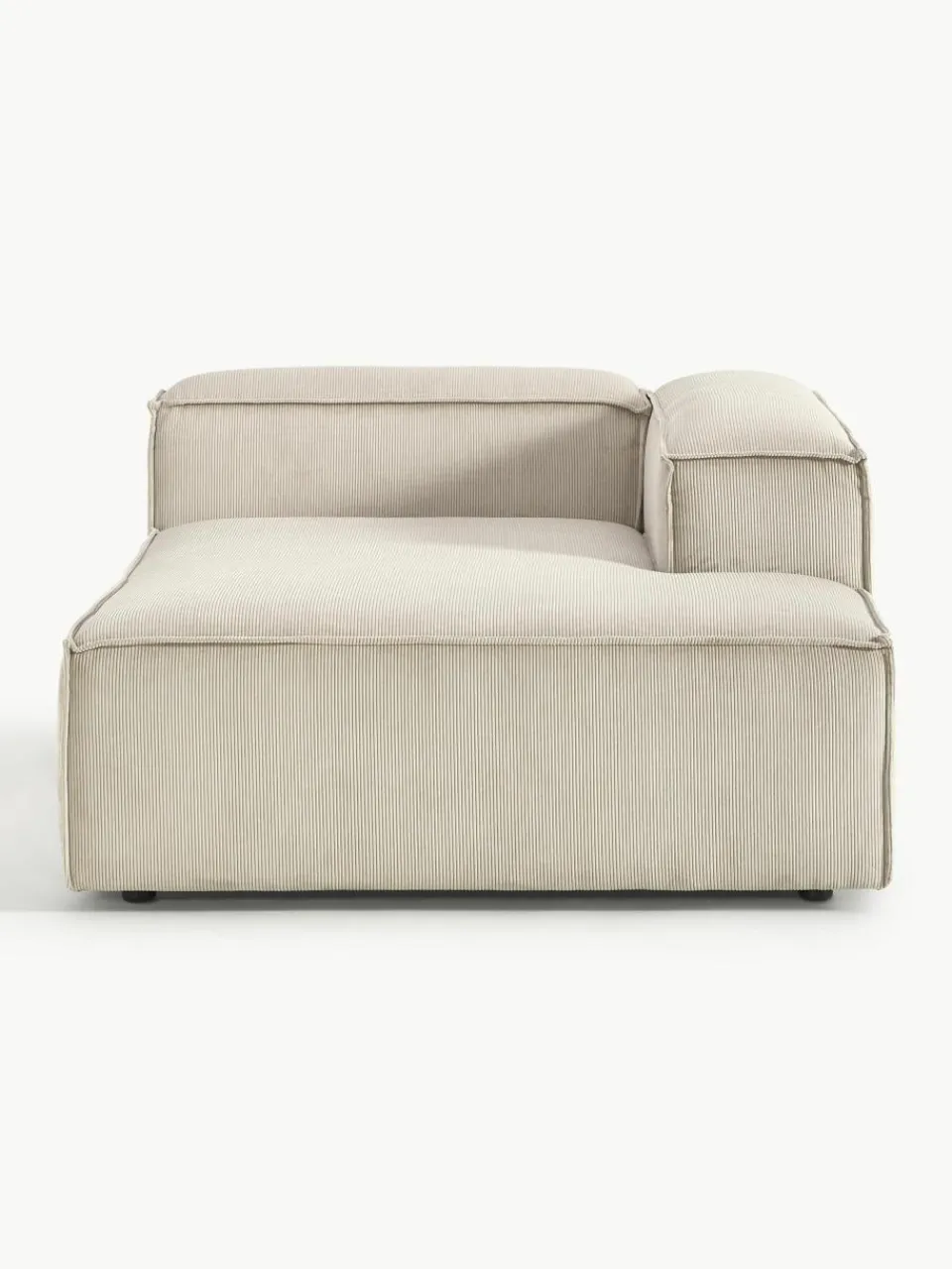 Chaise longue hoekmodule Lennon van corduroy^Westwing Collection Clearance