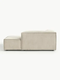 Chaise longue hoekmodule Lennon van corduroy^Westwing Collection Clearance