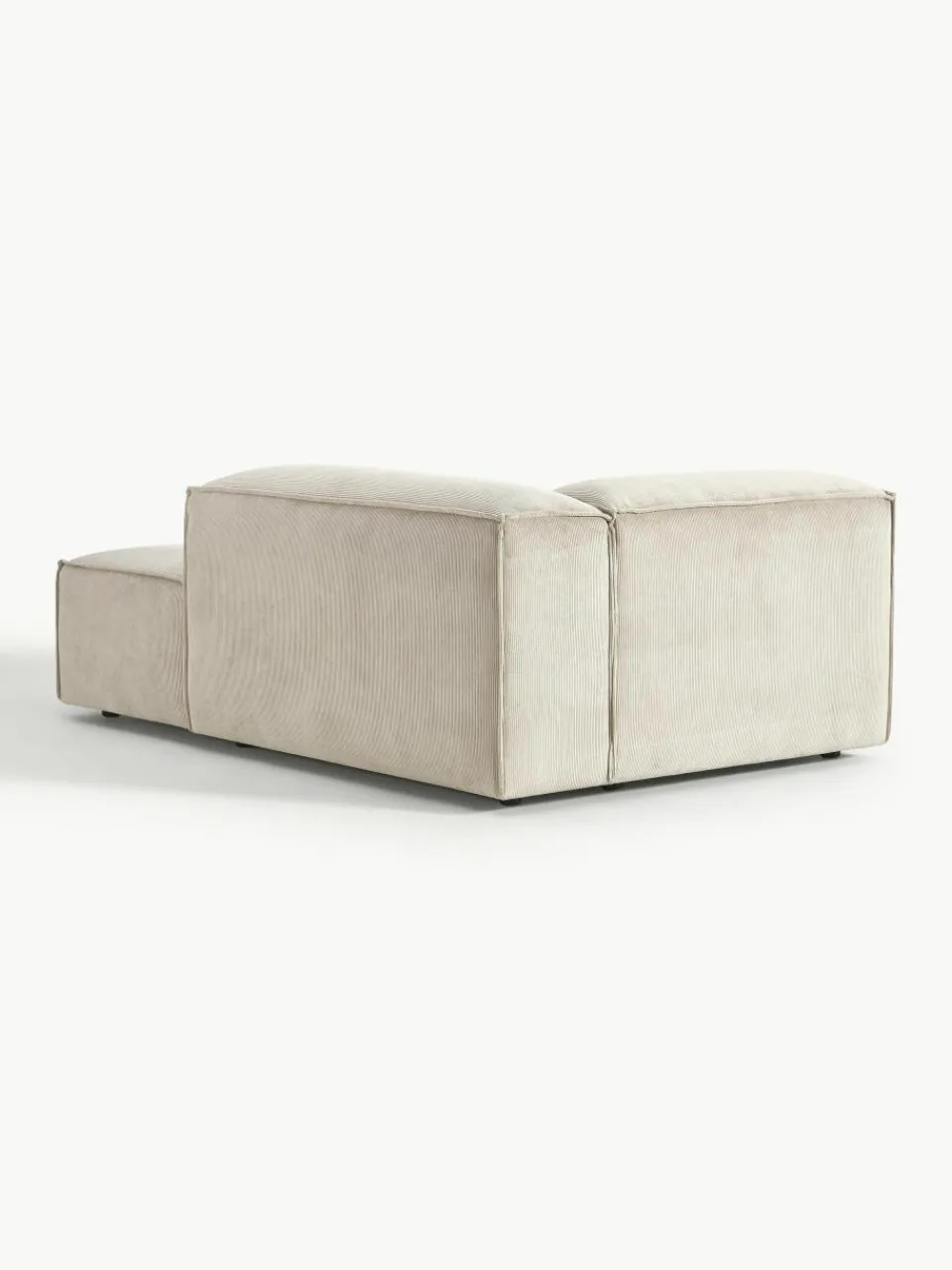 Chaise longue hoekmodule Lennon van corduroy^Westwing Collection Clearance