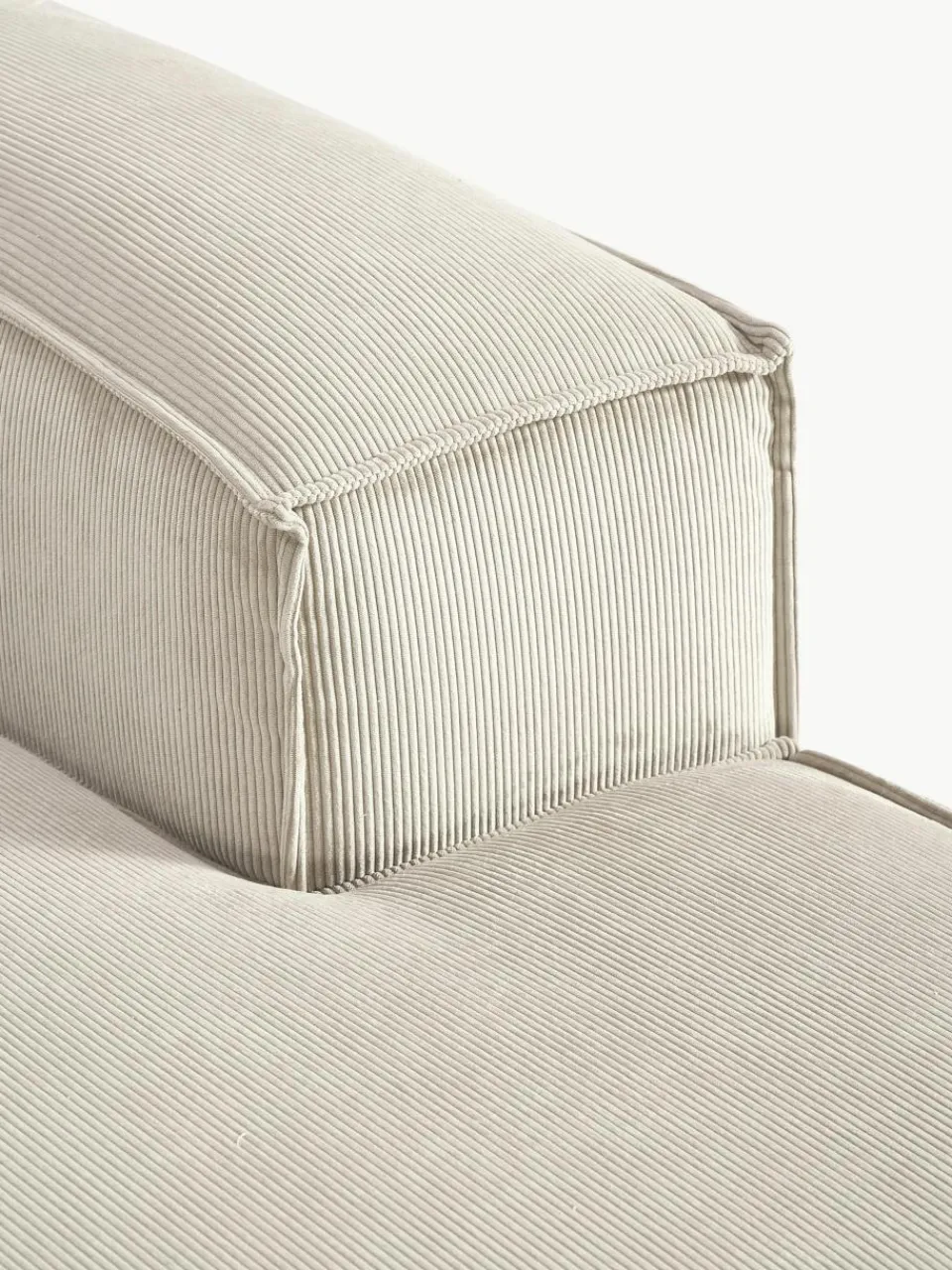 Chaise longue hoekmodule Lennon van corduroy^Westwing Collection Clearance