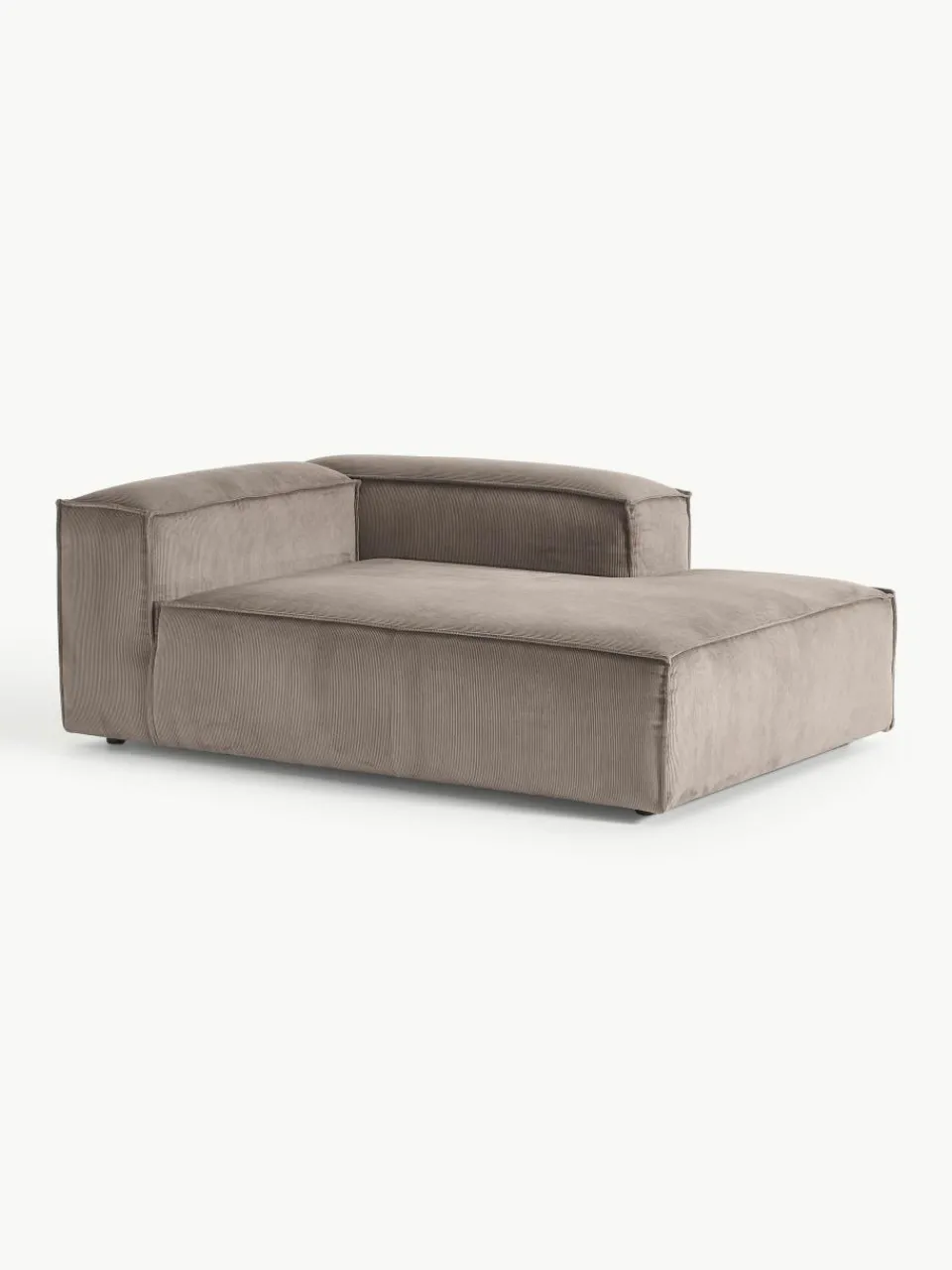 Chaise longue hoekmodule Lennon van corduroy^Westwing Collection Hot