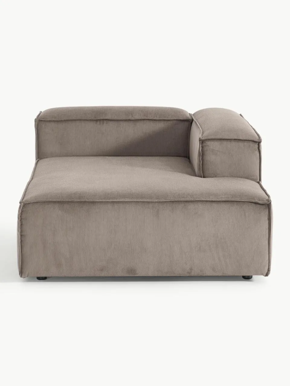 Chaise longue hoekmodule Lennon van corduroy^Westwing Collection Hot