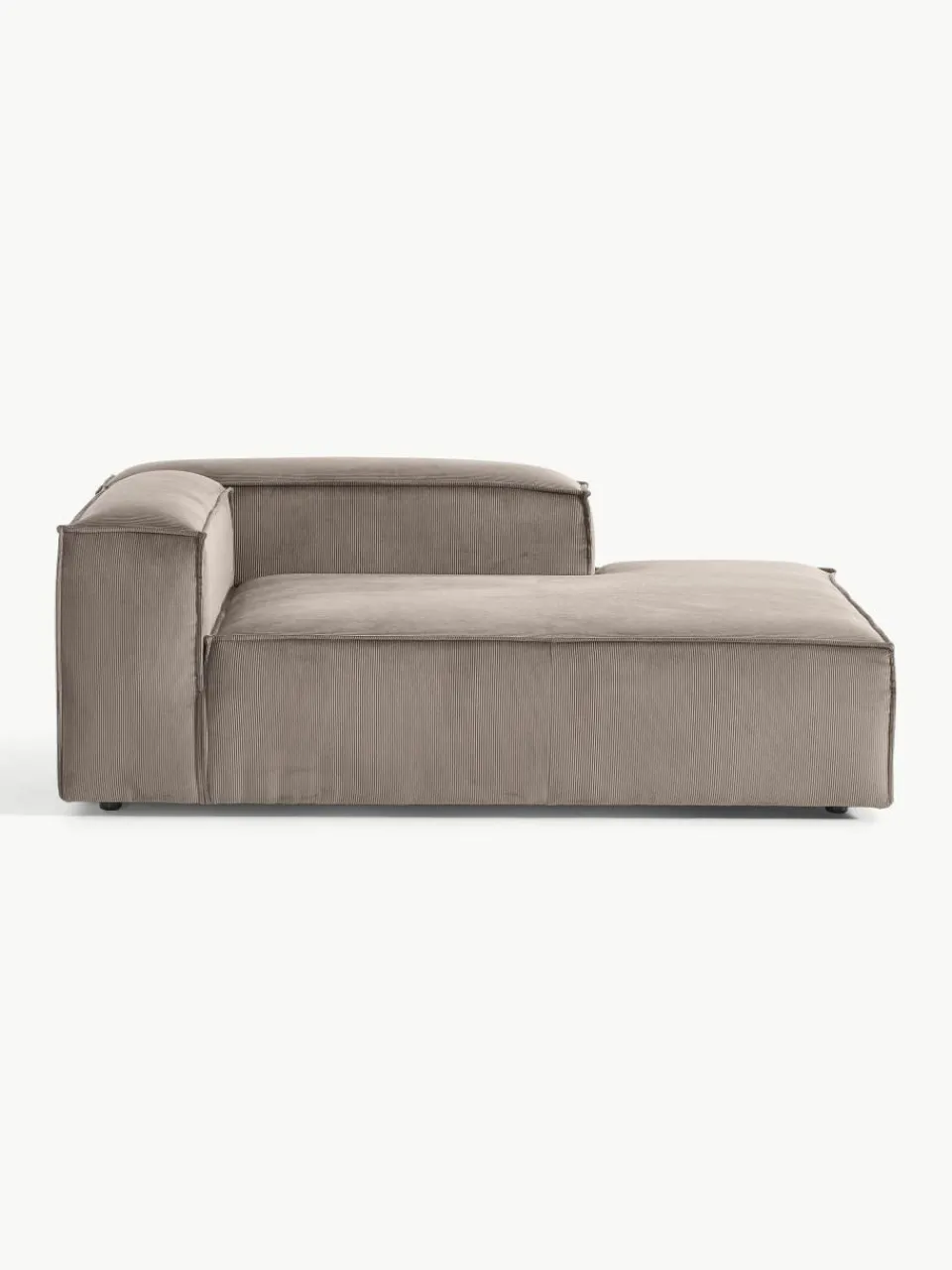 Chaise longue hoekmodule Lennon van corduroy^Westwing Collection Hot