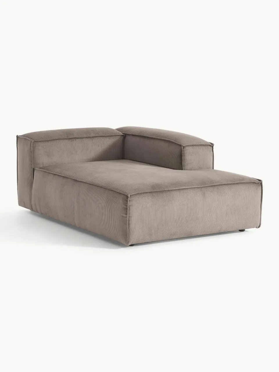 Chaise longue hoekmodule Lennon van corduroy^Westwing Collection Hot