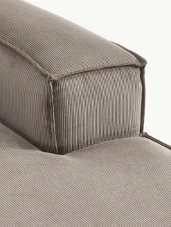 Chaise longue hoekmodule Lennon van corduroy^Westwing Collection Hot