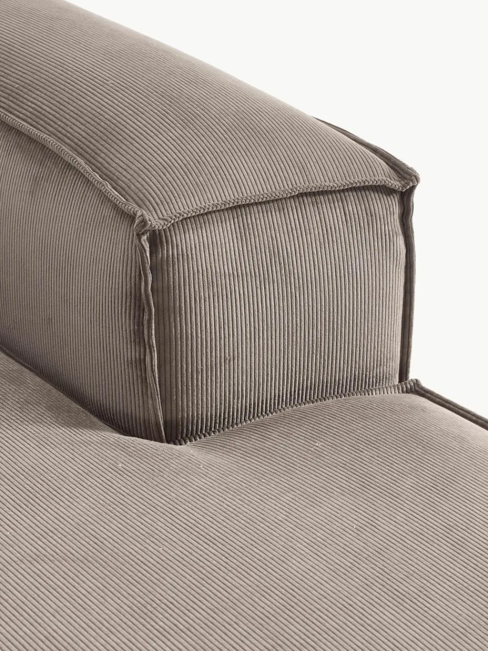 Chaise longue hoekmodule Lennon van corduroy^Westwing Collection Hot