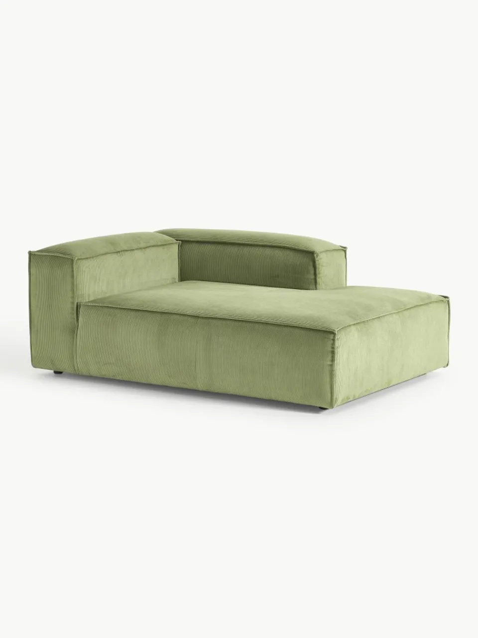 Chaise longue hoekmodule Lennon van corduroy^Westwing Collection Fashion