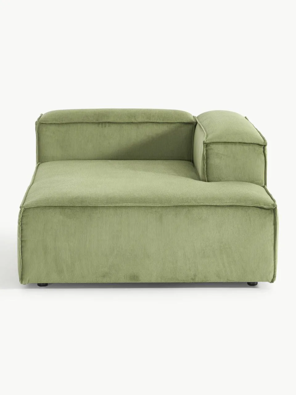 Chaise longue hoekmodule Lennon van corduroy^Westwing Collection Fashion