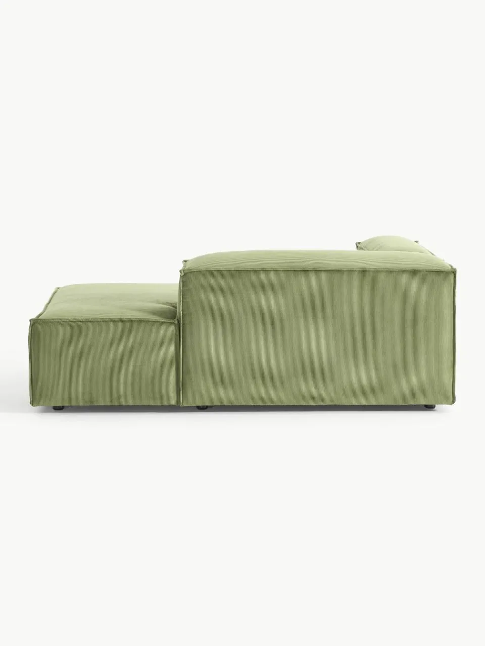 Chaise longue hoekmodule Lennon van corduroy^Westwing Collection Fashion
