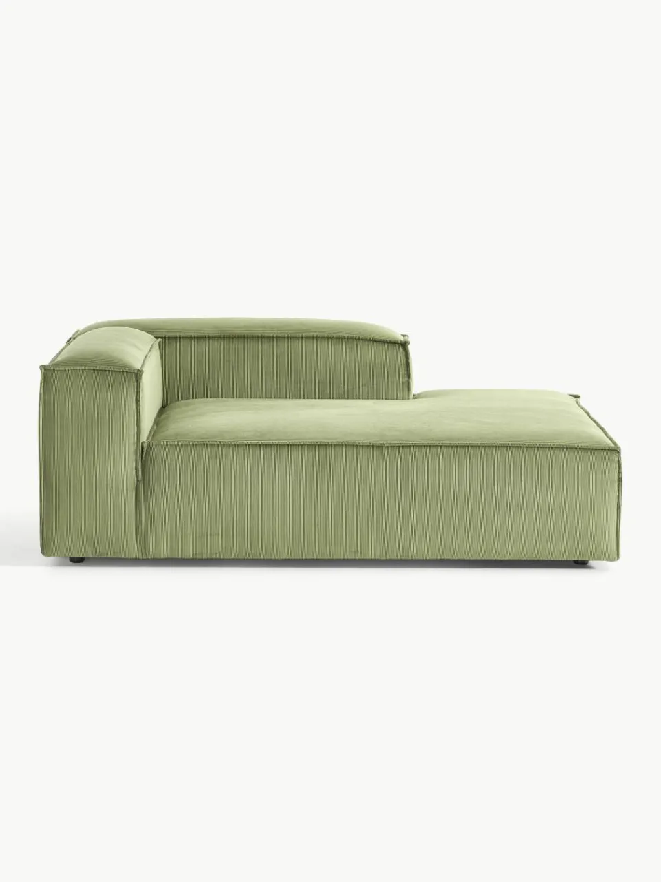 Chaise longue hoekmodule Lennon van corduroy^Westwing Collection Fashion