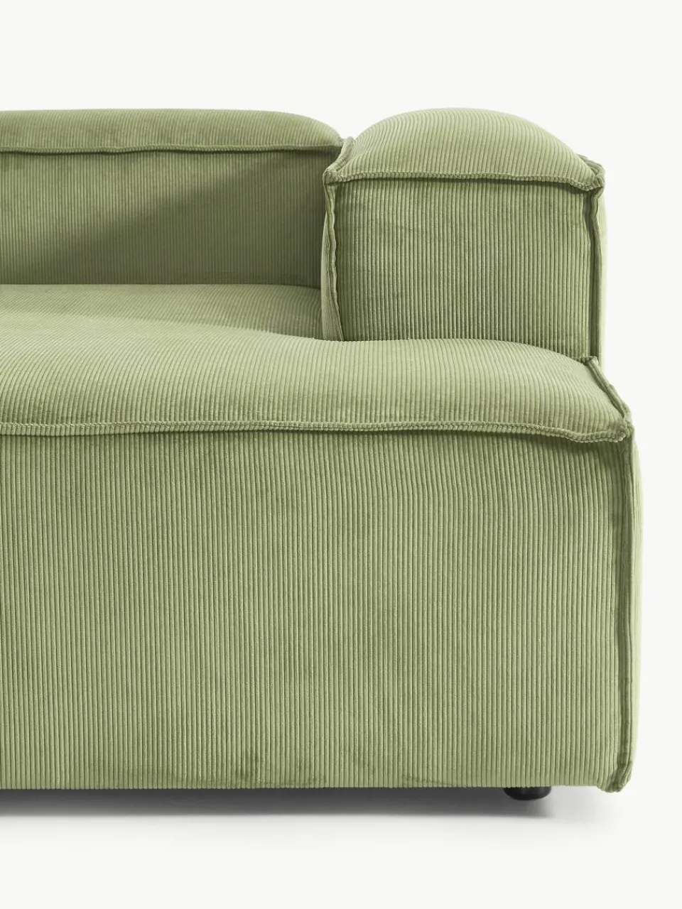 Chaise longue hoekmodule Lennon van corduroy^Westwing Collection Fashion