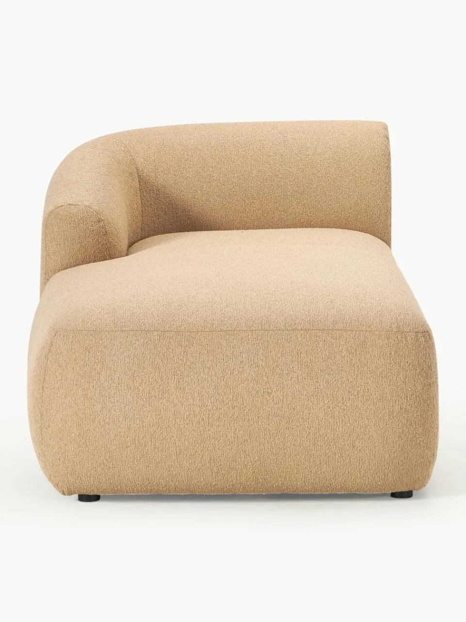 Chaise longue hoekmodule Sofia uit bouclé^Westwing Collection Discount