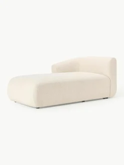 Chaise longue hoekmodule Sofia uit bouclé^Westwing Collection Discount
