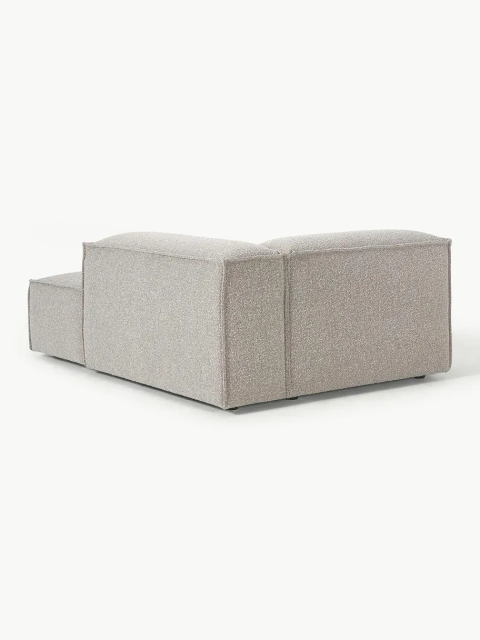 Chaise longue hoekmodule Lennon van bouclé^Westwing Collection New