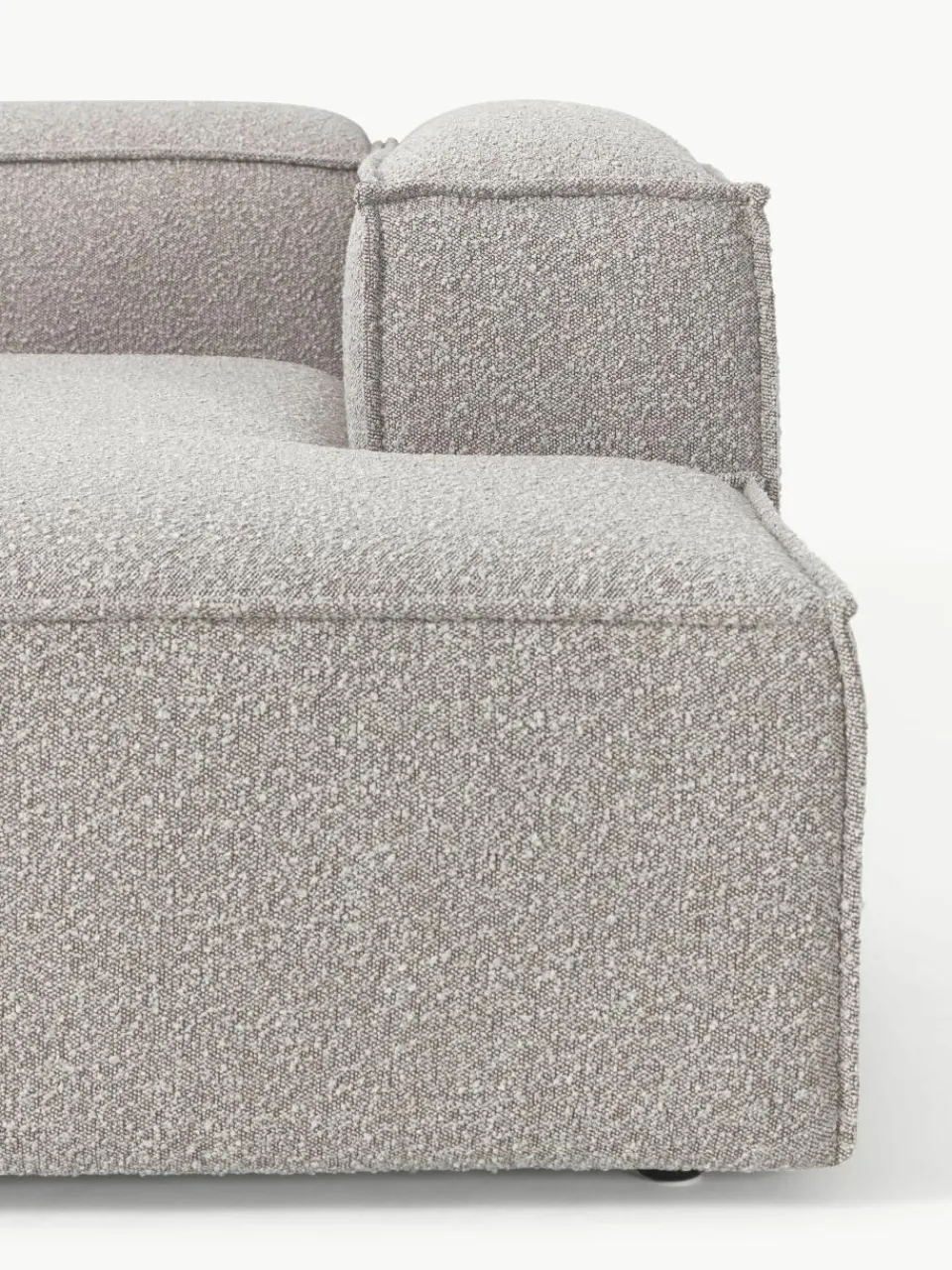 Chaise longue hoekmodule Lennon van bouclé^Westwing Collection New