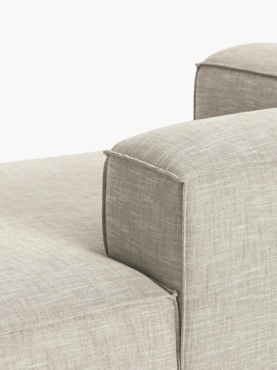 Chaise longue hoekmodule Lennon van linnenmix^Westwing Collection Online