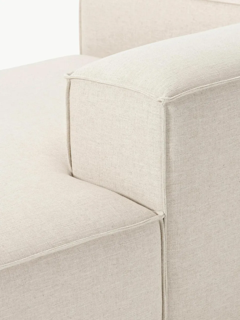 Chaise longue hoekmodule Lennon van linnenmix^Westwing Collection Discount
