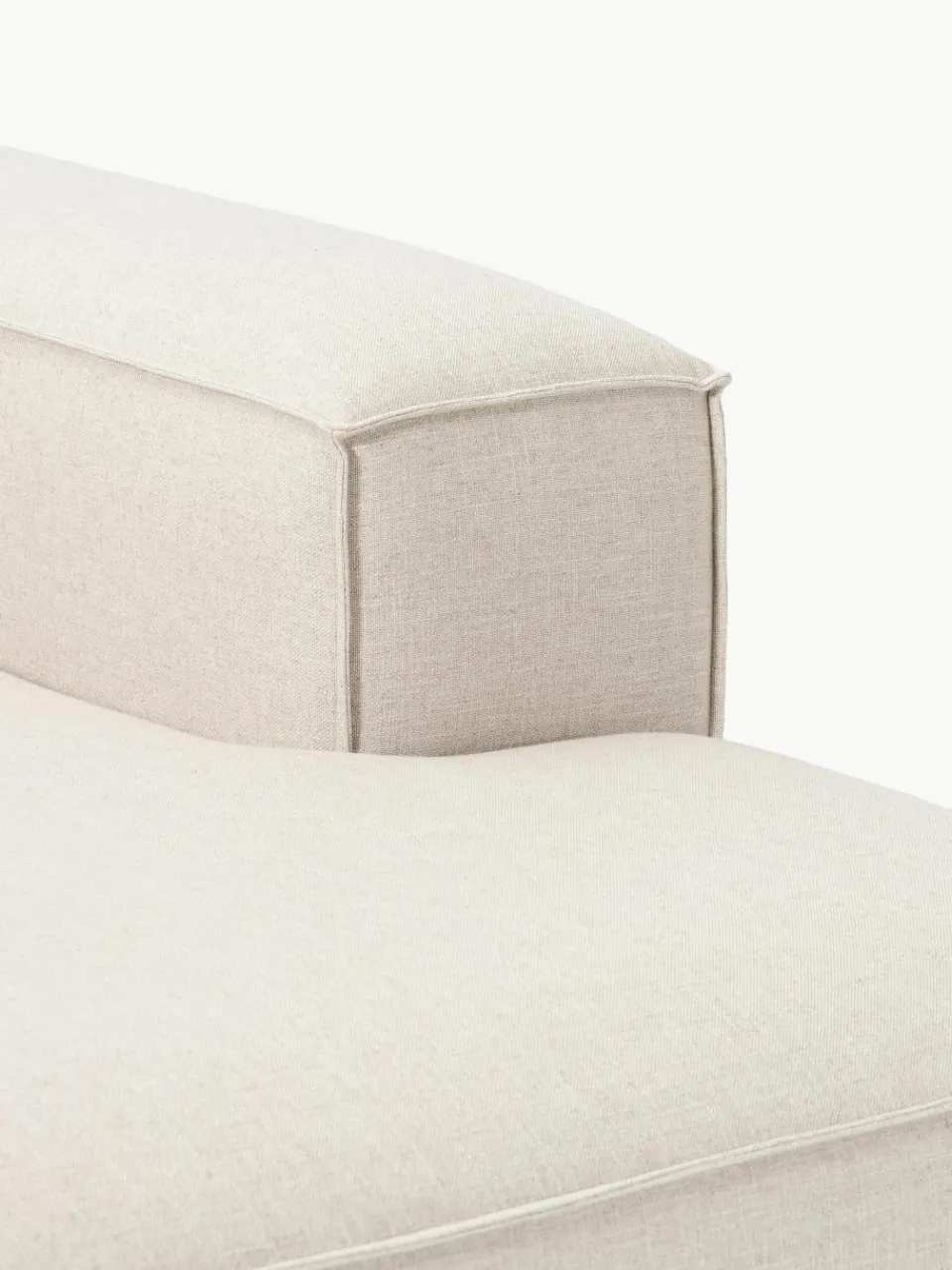 Chaise longue hoekmodule Lennon van linnenmix^Westwing Collection Discount
