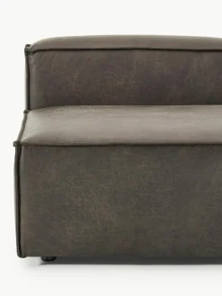 Chaise longue module Lennon van gerecycled leer^Westwing Collection Hot