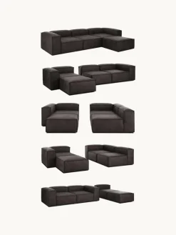 Chaise longue module Lennon van gerecycled leer^Westwing Collection Hot