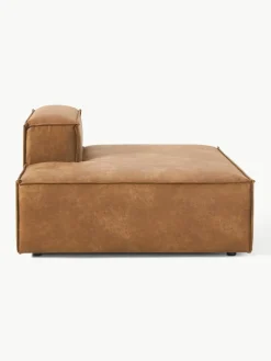 Chaise longue module Lennon van gerecycled leer^Westwing Collection Best