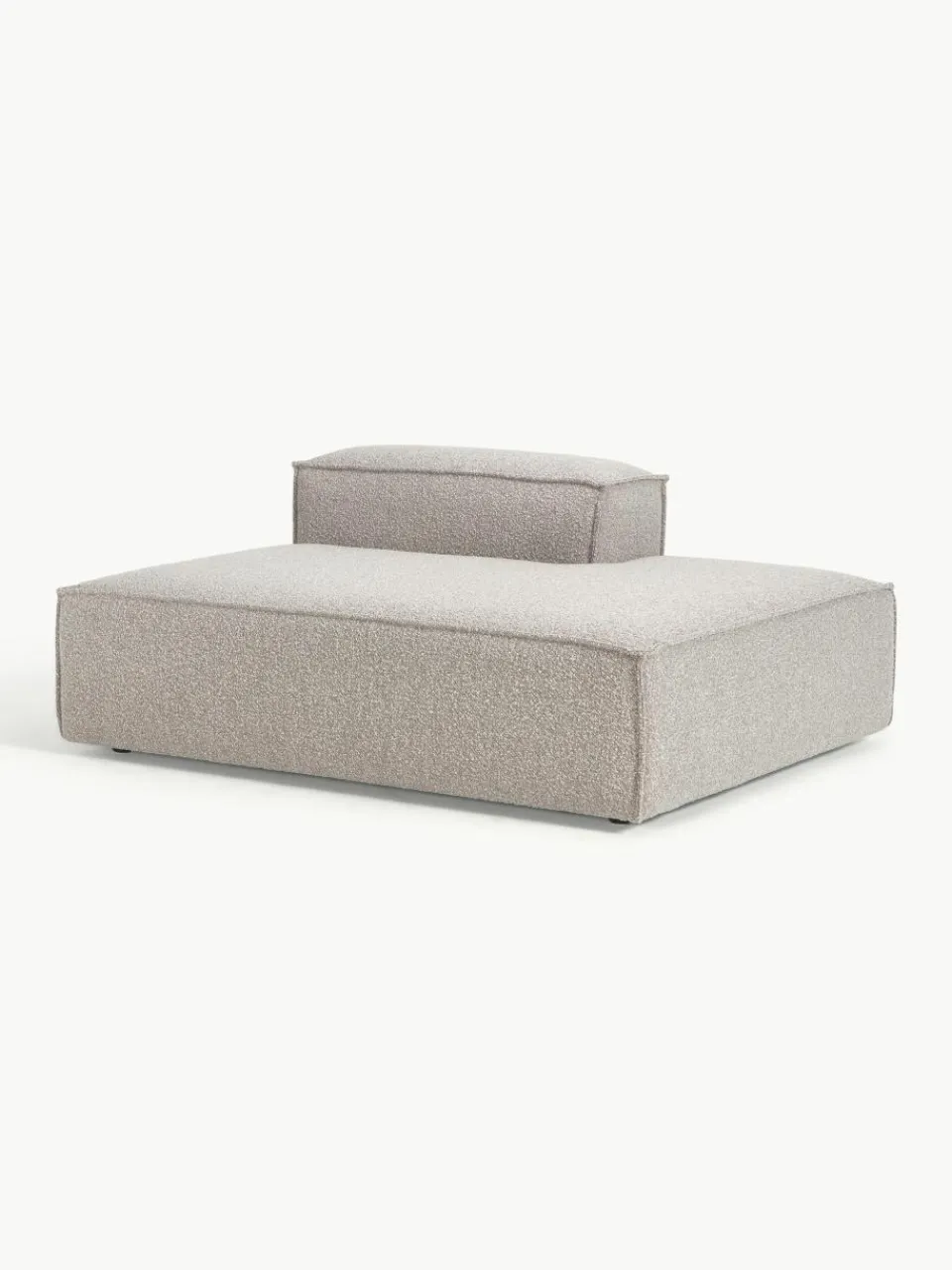Chaise longue module Lennon van bouclé^Westwing Collection Outlet
