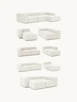 Chaise longue module Lennon van bouclé^Westwing Collection Fashion