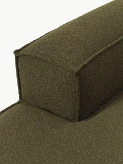 Chaise longue module Lennon uit bouclé^Westwing Collection Best