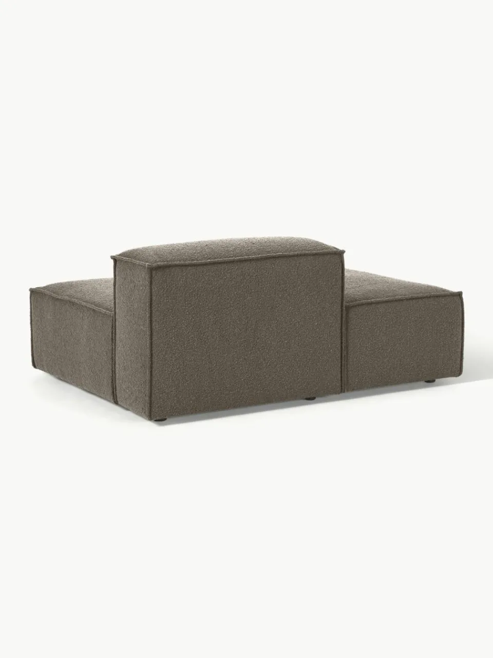 Chaise longue module Lennon uit bouclé^Westwing Collection Sale