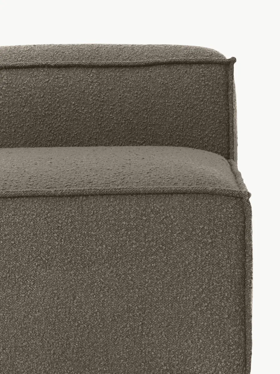 Chaise longue module Lennon uit bouclé^Westwing Collection Sale