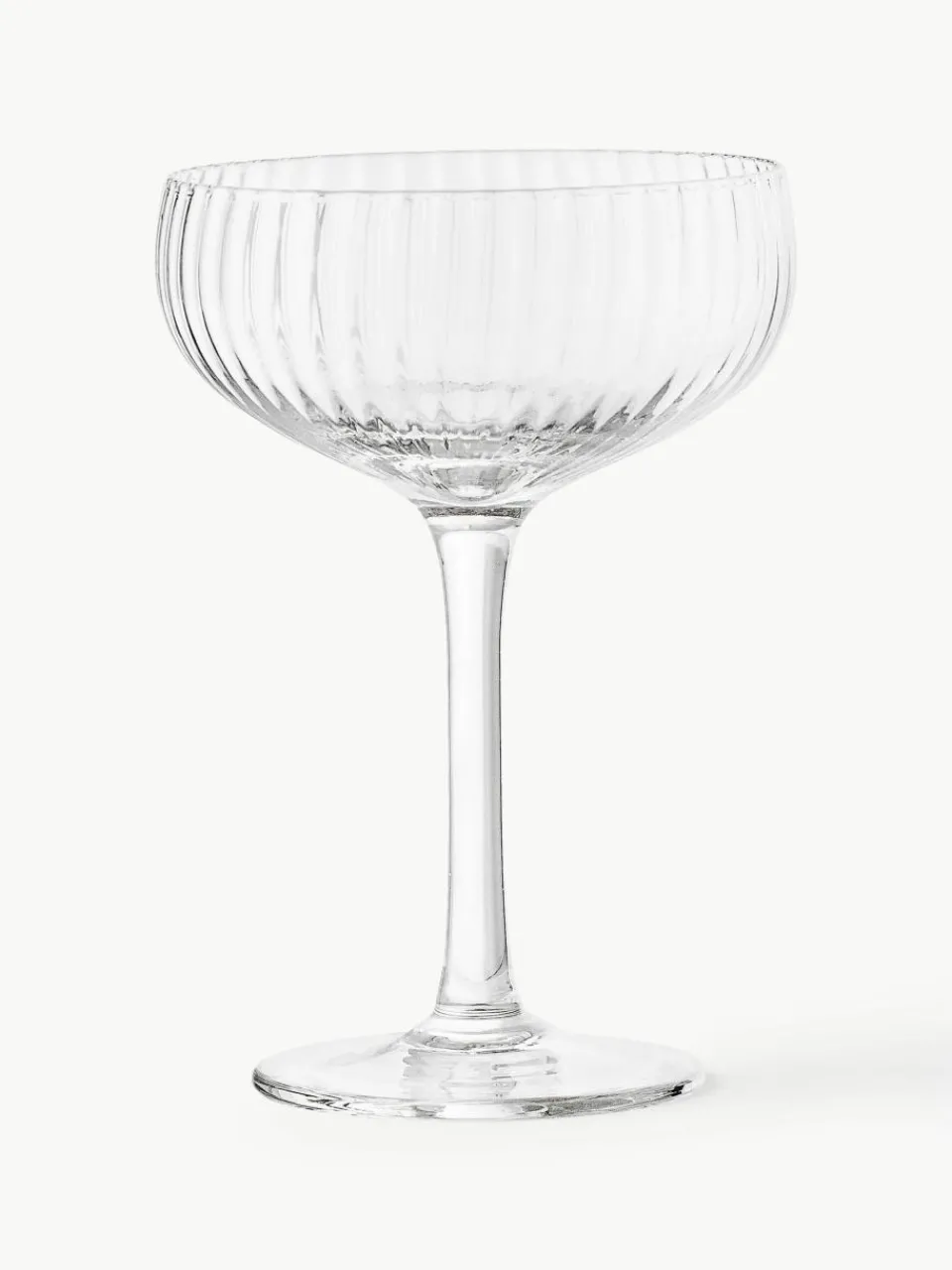 Champagneglazen Astrid met groefstructuur, 6 stuks^Bloomingville Discount