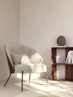 Chenille lounge fauteuil Eamy^Westwing Online