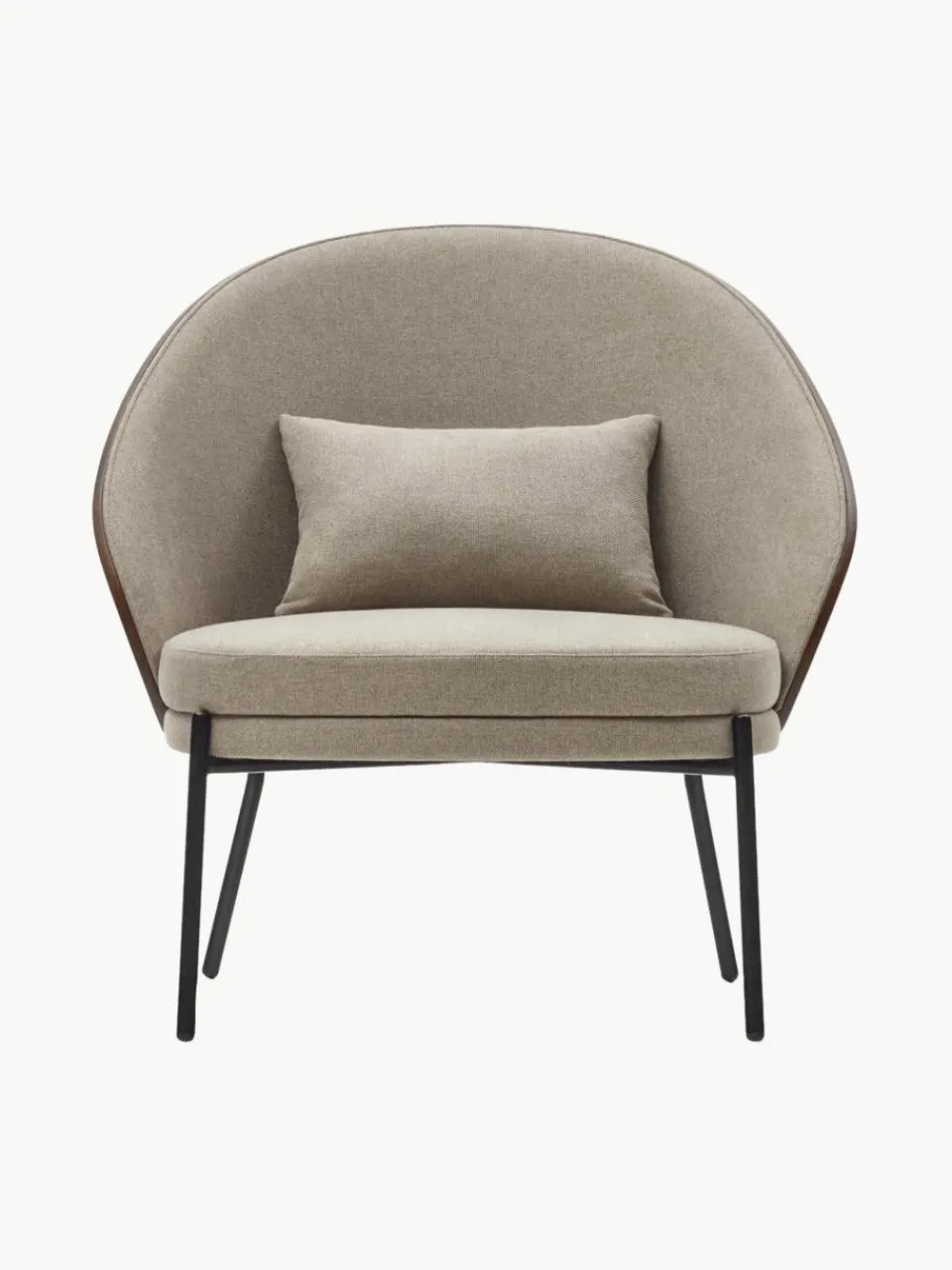 Chenille lounge fauteuil Eamy^Westwing Online